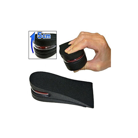 Hava Yastıklı Tabanlık (5 Cm) (siyah) (4915)