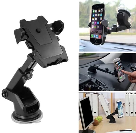 Long Neck One Touch Car Mount Araç İçi Telefonu Tutucu (4915)