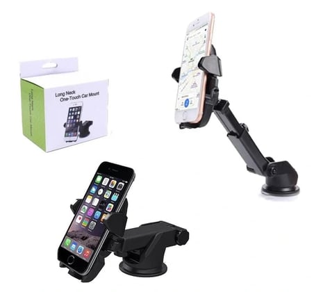 Long Neck One Touch Car Mount Araç İçi Telefonu Tutucu (4915)