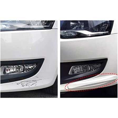 Araba Tampon Koruyucu Karbon Desenli Siyah Beyaz (4915)