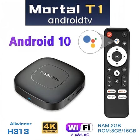 Mortal T1.Android Tv Box 2gb Ram -16 gb Hafıza Android 12 Tvbox (4915)