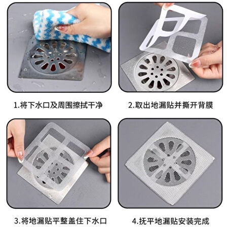 50 Adet Banyo Gider Süzgeci, Sineklik Tamir Kiti (4915)