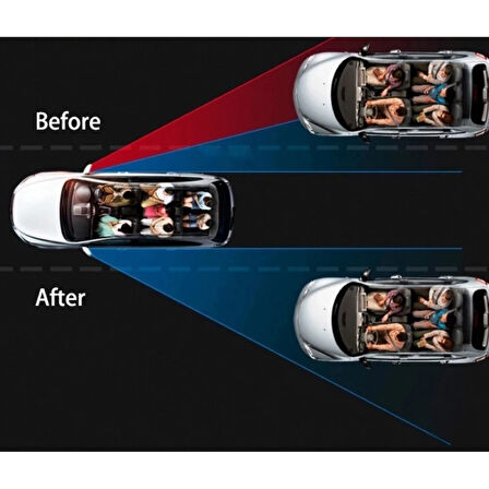 Ayarlanabilir Kör Nokta Aynası Siyah 2 Adet (4915)