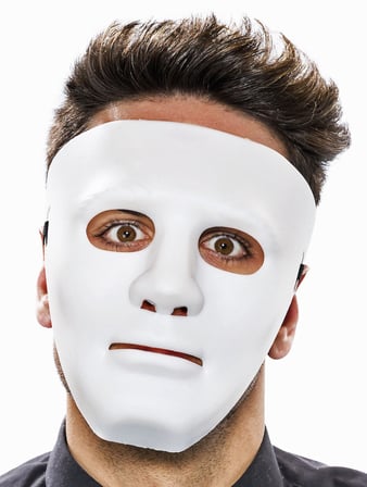 Beyaz Renk Hip Hop Anonim Jabbawockeez Dans Maskesi 18x19 cm (4915)