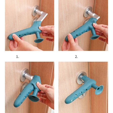 Silikon Duvar Koruyucu Kapı Stoperi Gri (4915)