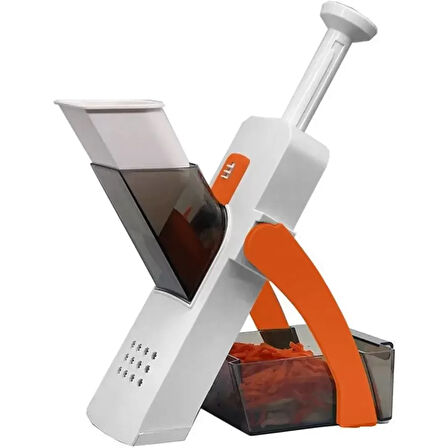 Çok Amaçlı Basmalı Sebze Dilimleyici Doğrayıcı Mandolin Brava Spring Slicer Kitchenmate (4915)