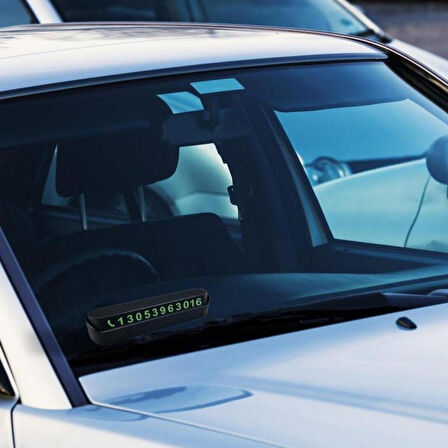 Pratik Fosforlu Telefon Numarası Yamzak İçin Araç İçi Oto Numaratör Numaralık (4915)