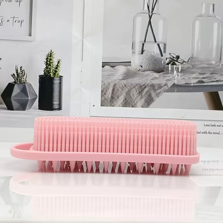 Kendiliğinden Askılı Peeling ve Masaj Etkili Silikon Banyo Vücut Fırçası (4915)
