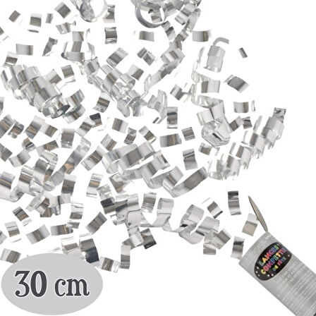 Gümüş Renk Konfeti 30 cm (4915)