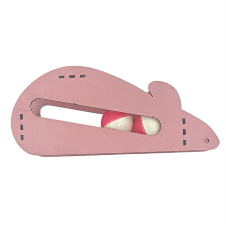 Fare Kedi Oyunu Ahşap 2 Toplu Kedi Oyuncağı Tahta Kedi Oyunu Tahta Fare Ve Toplu Oyuncak (4915)