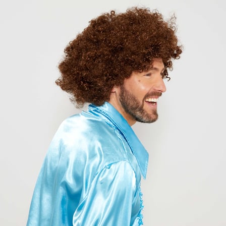 Kahve Renk Kıvırcık Afro Bonus Peruk (4915)