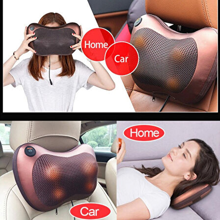 Car Home Ovmalı Masaj Yastığı, Araç Boyun Masaj Aleti (4915)