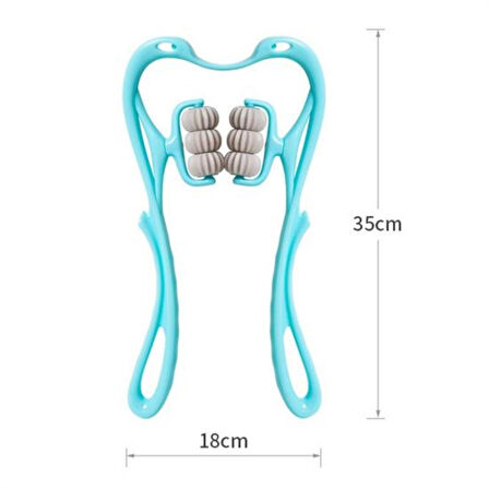 Çok Fonksiyonlu Manuel Altı Tekerlekli Boyun Masaj Aleti (4915)