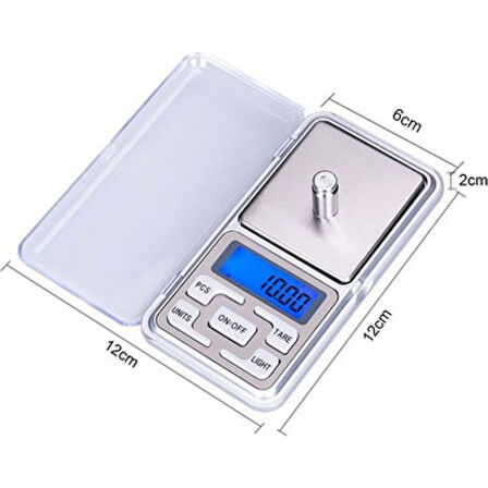 Dijital Hassas Elektronik Kuyumcu Cep Terazisi Tartı 200 Gr / 0.01 Gr (4915)
