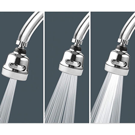 3 Fonksiyonlu  Krom Oynar  Musluk Başlığı (4915)