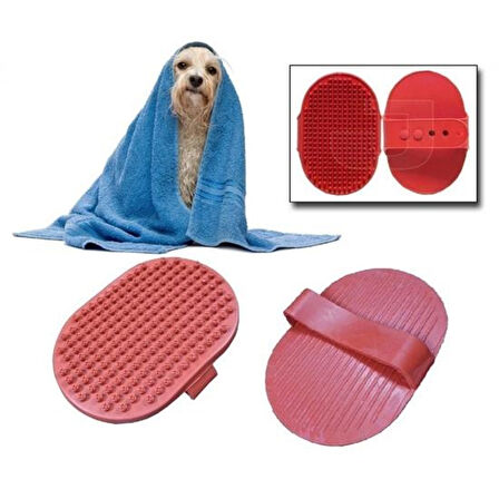 Ergonomik Masajlı Evcil Hayvan Kedi Köpek Yıkama Fırçası Aparatı (4915)
