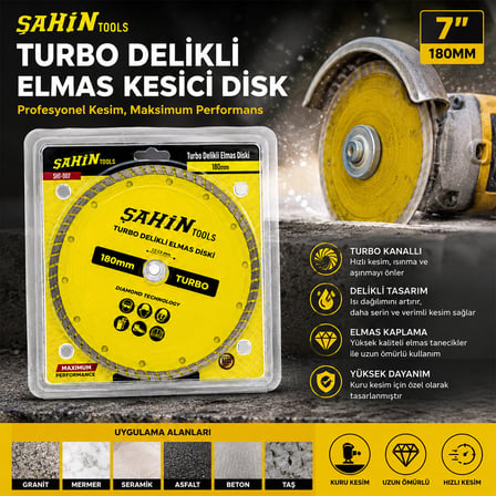 7 inç  - 180MM MERMER KESİCİ DİSK  TY-157 (4915)