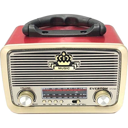 BT USB İBRELİ ŞARJLI RADYO (4915)