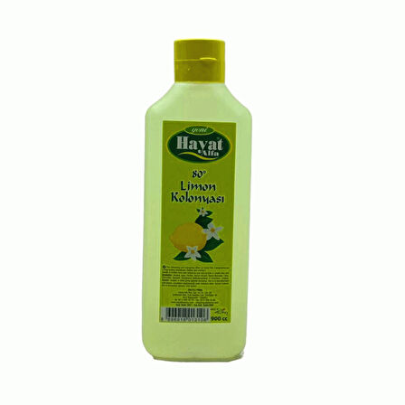 HAYAT 900ML LİMON KOLONYA BİDON (4915)