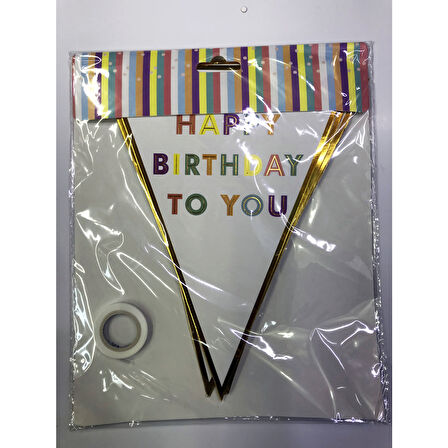 Happy Birthday To You Flama Bayrak Süs (4915)