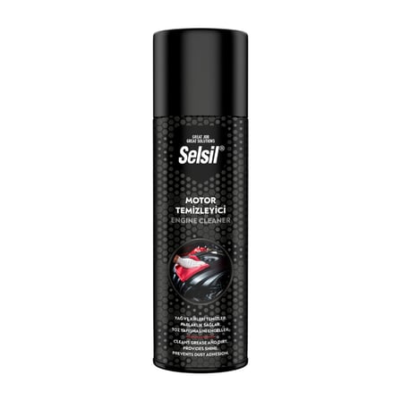 SELSİL OTO - ARAÇ MOTOR TEMİZLEYİCİ - PARLATICI - TOZ YAPIŞMA ENGELLEYİCİ SPREY 500ML (4915)