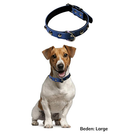Yumuşak Dokulu Deri Köpek Gezdirme Boyun Tasması (Large) (4915)