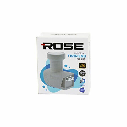 2Lİ UYDU LNB UNIVERSAL TWIN FULL HD - 3D - 0.1dB RLE-200 (4915)