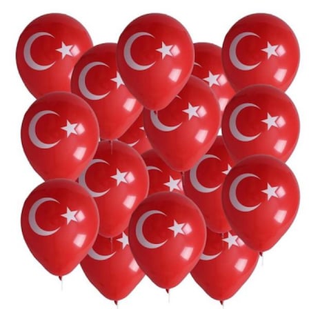 BAYRAKLI BALON 12İNC 100 PARÇA (4915)