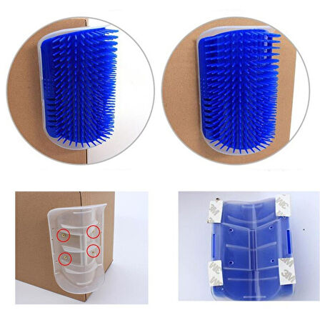 Pratik Kedi Tüyü Kaşıma Ve Tarama Aparatı Duvara Monte Kaşıma Aleti (4915)