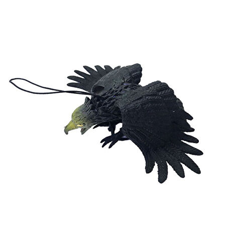 Siyah Renk Yumuşak Plastik Şaka Kartal Yarasa Anahtarlık Şaka Malzemesi (4915)