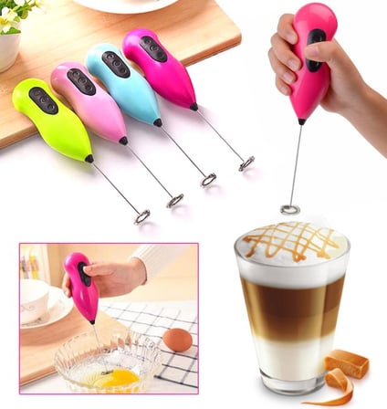 Mini Pilli Karıştırıcı ve Köpürtücü El Mikseri (4915)