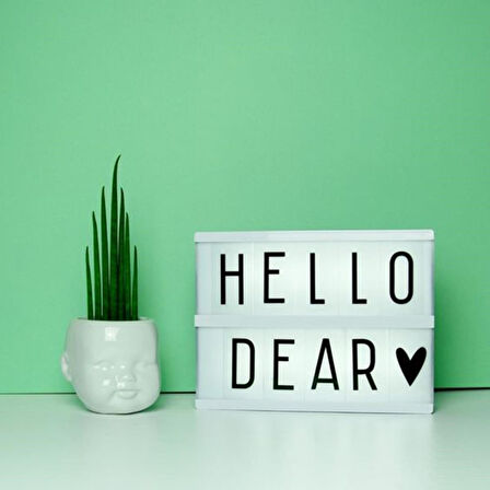 Sinematik Lightbox Dekorasyon Aydınlatma Aksesuarları (A5 Boyut) (4915)