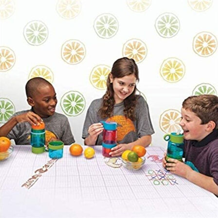 Narenciye Limon Sıkmalı Pratik Detoks Toksin Atıcı Su Matarası Spor Şişesi (4915)