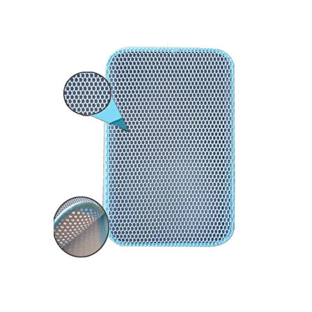 Kedi Tuvalet Önü Kum Toplayıcı Temizleyici Elekli Gri Paspas (4915)