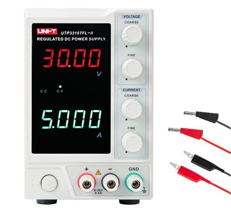 Unı-t Utp 3315 TFL-II  30v 5a 4 Dijit Ayarlı Güç Kaynağı + Prob Seti