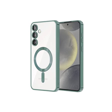 Samsung Galaxy S24 Kılıf Kross Magneticsafe Kapak - Koyu Yeşil