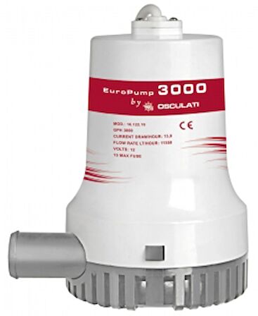 Europump II Sintine pompası 12V 3000 GL/saat Kapasite