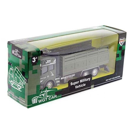 Die Cast Metal Askeri Sürtmeli Kamyon Aracı