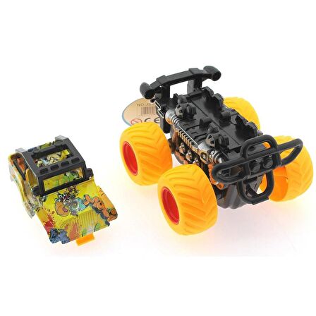 Die Cast Off Road Monster Araba - Sarı