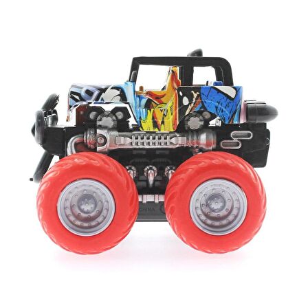 Die Cast Off Road Monster Araba - Kırmızı