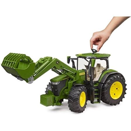 1:16 Model John Deere 7R 350 Kepçeli Traktör İnşaat Aracı Seti