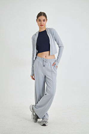 Özel Dikim Modal Kumaş  Fermuarlı Kapüşonlu Sweatshirt