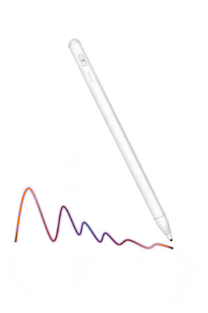 Galaxy Tab S6 Lite P610 Uyumlu Eğime Göre Çizgi Kalınlığı Değişen Şarjlı Dokunmatik Ekran Kalemi Stylus Pen