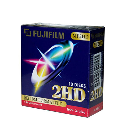 FUJİ MAGENTİCS FUJİ  FİLM MF2HD 1.44 MB  DİSKET 10 LU KUTU