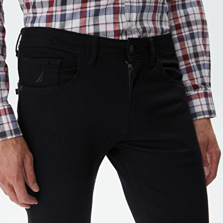 Nautica Erkek Siyah Slim Fit Jean Pantolon