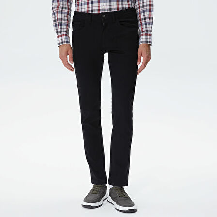 Nautica Erkek Siyah Slim Fit Jean Pantolon