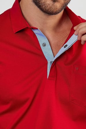 Erkek Basic Cepli Çıtçıtlı Dar Kahverengi Polo Yaka Tişört