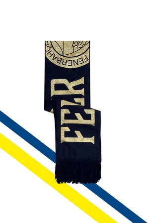 UNISEX GOLD FENERBAHÇE DOKUMA ATKI UV KUTU HEDİYELİ