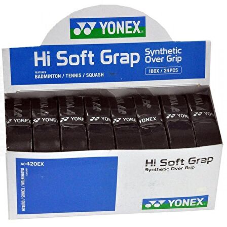 YONEX AC 420 SOFT GRIP (ANA GRIP) TEKLİ- SİYAH