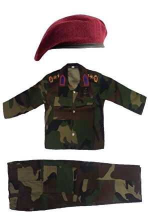 Single Sword Çocuk Asker Kıyafeti USA-2